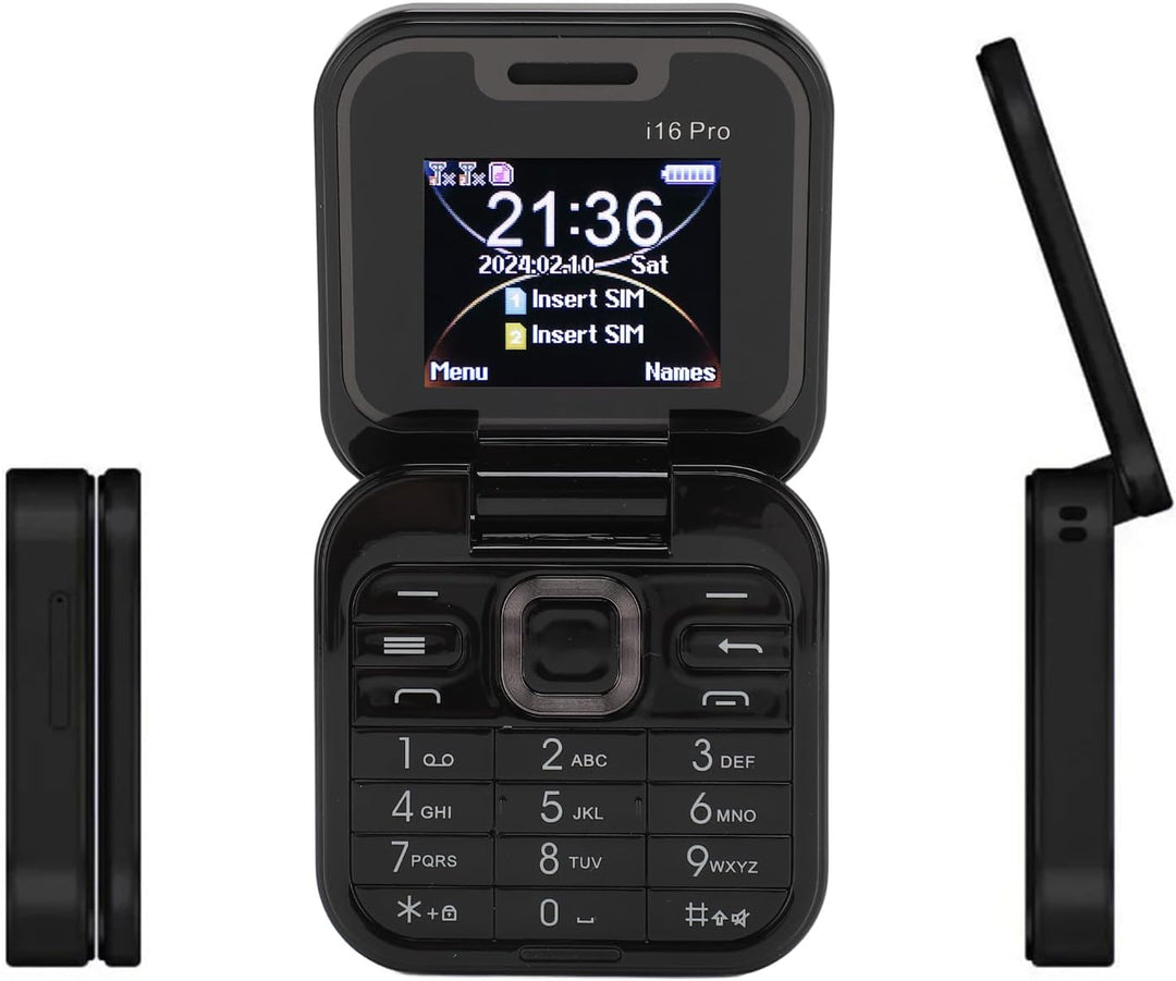 SOYES I16pro 2G Entsperrtes Klapphandy, Dual-SIM-Klapphandy mit Grossen Tasten für Senioren und Kind