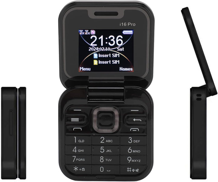 SOYES I16pro 2G Entsperrtes Klapphandy, Dual-SIM-Klapphandy mit Grossen Tasten für Senioren und Kind