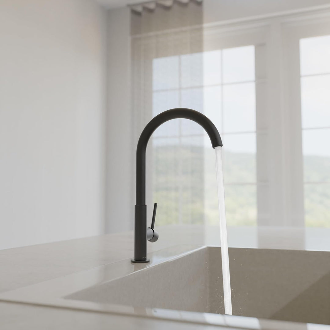 SCHÜTTE 79966 Küchenarmatur Cardiff, 360 Grad schwenkbarer Wasserhahn Küche, Mischbatterie für die S