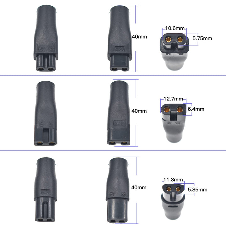 10 Stück 5V Rasierer Ladegerät USB Netzkabel Adapter Set für eine Vielzahl von elektrischen Haarschn