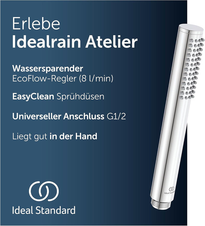 Ideal Standard BC774AA Idealrain Atelier Handbrause, stick Chrom, Chrom