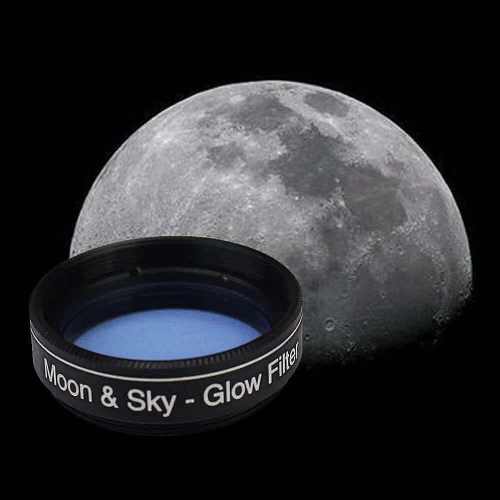 SOLOMARK 1.25" Mondfilter T2X Barlow Kit für Teleskop Okulare, Mondfilter hilft, den Mond klarer zu