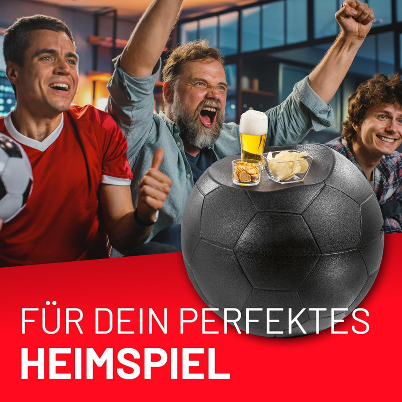 LUMALAND EM 2024 Fussball-Kühlbox mit Sitzfunktion 41 Liter für mehr als einen Bierkasteninhalt | Kü