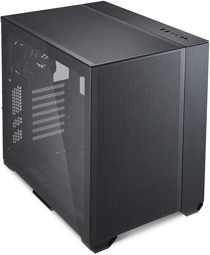 Lian Li O11 Air Mini PC-Gehäuse (SPCC/Aluminium/gehärtetes Glas, ATX, Mini-Tower) Schwarz, O11 AIR M