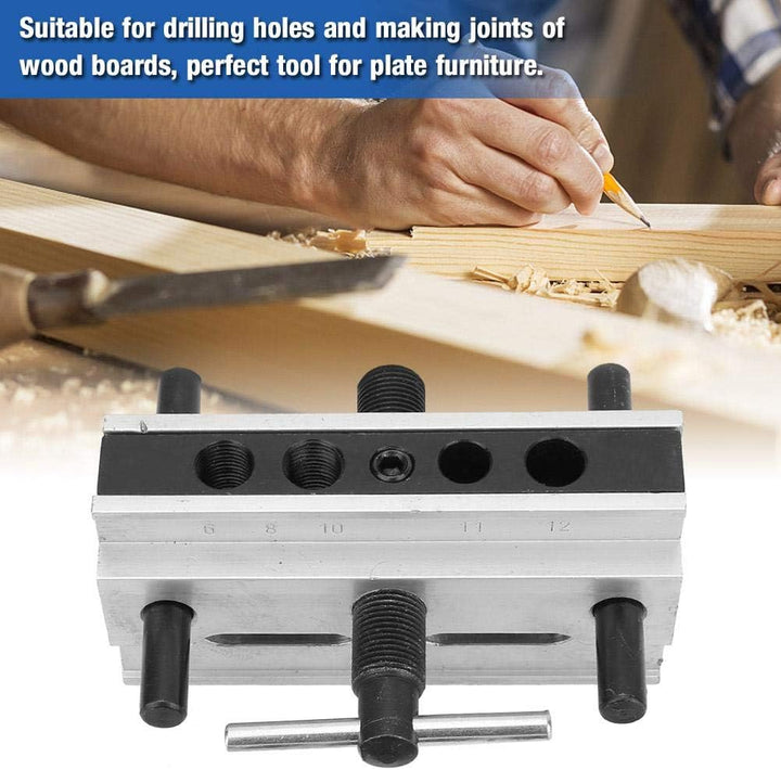 Holzbearbeitung Dübel Jig Tools Metallbohrer Dübelloch Selbstzentrierende Locator Diy
