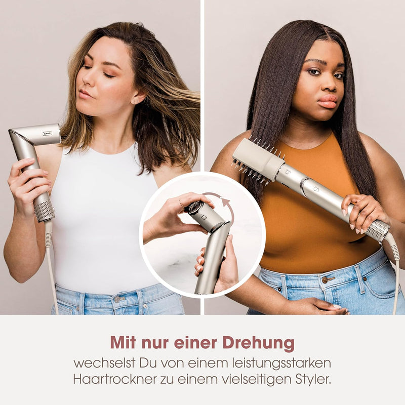 Shark FlexStyle 5-in-1 Luftstyler & Haartrockner, Auto-Wrap-Lockenaufsatz, Paddle-Bürste, Ovalbürste