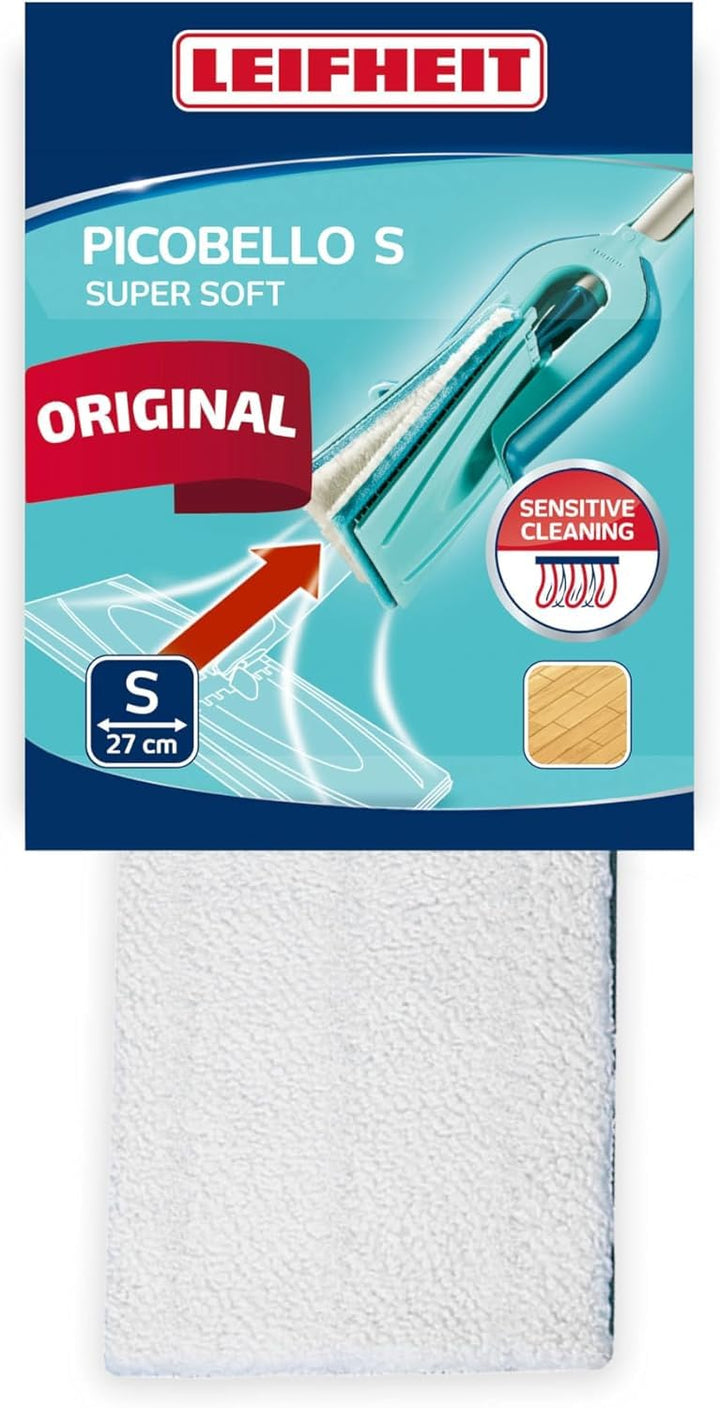 Leifheit Original Wischpad Picobello S super Soft für hochempfindliche Böden, Leifheit Wischbezug mi