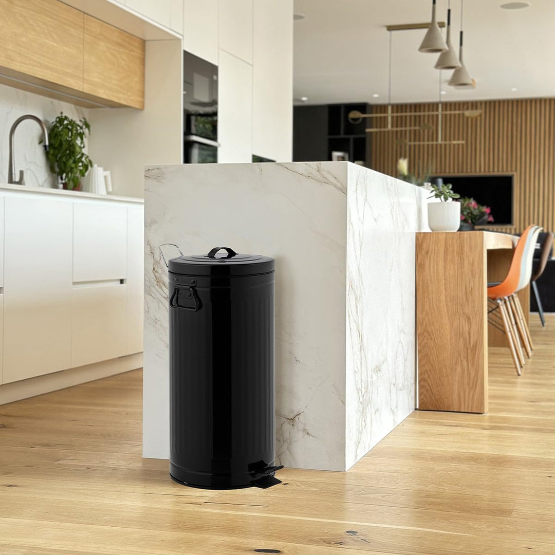 KITCHEN MOVE Abfalleimer, 30 l, Schwarz, Schwarz
