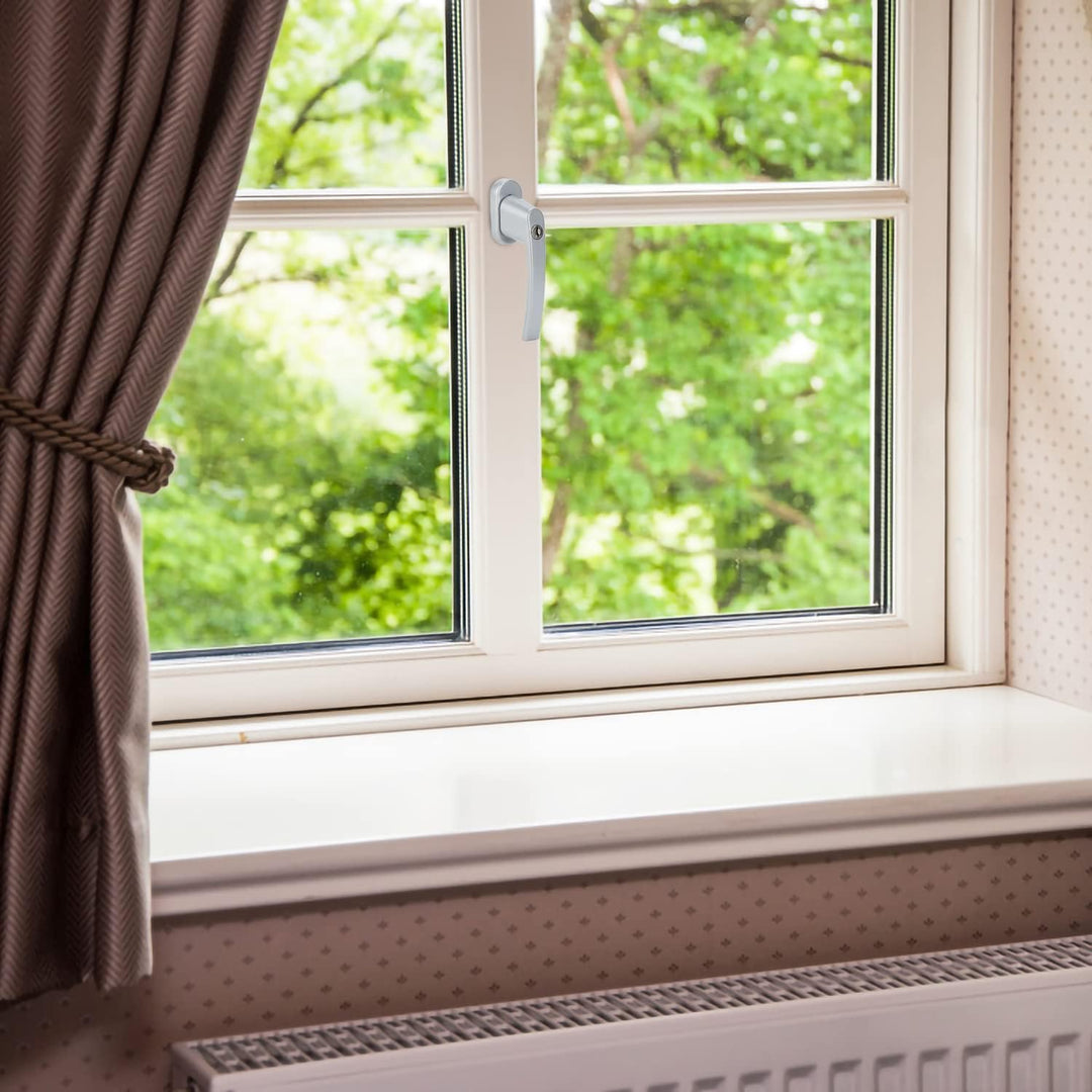Jopassy Aluminium Fenstergriff mit Schloss in Stiftlänge 35cm Abschliessbare Fenstergriffe,Kindersic