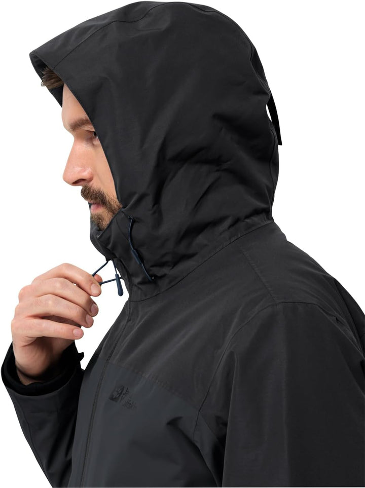 Jack Wolfskin Herren Glaabach 3in1 Jkt M Jacket M Schwarz, M Schwarz