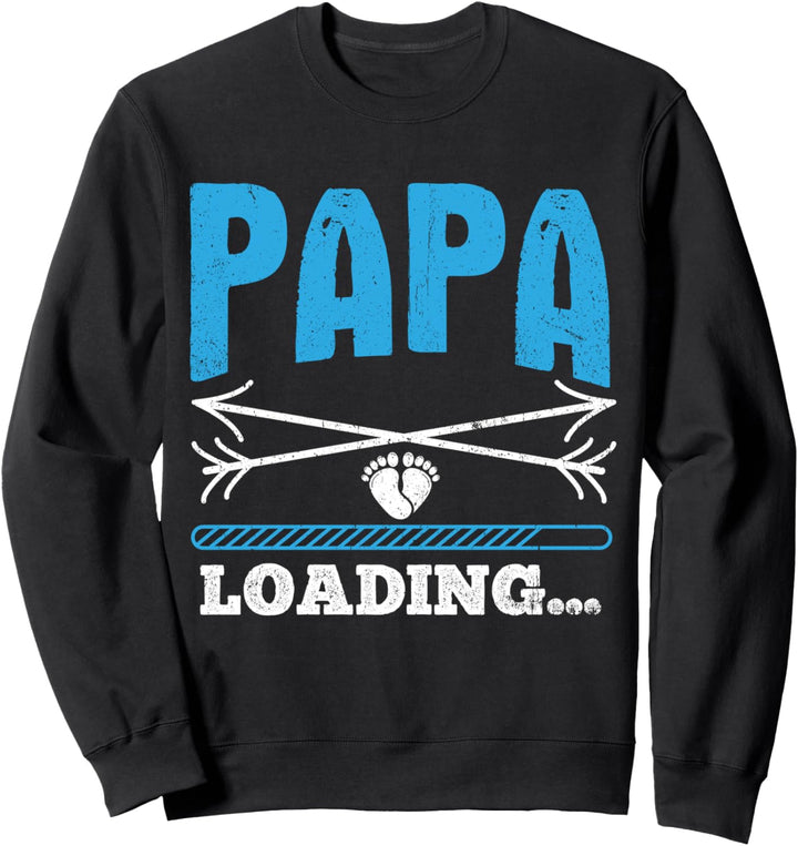Papa Loading Schwangerschaft Vatertag Geschenk Sweatshirt