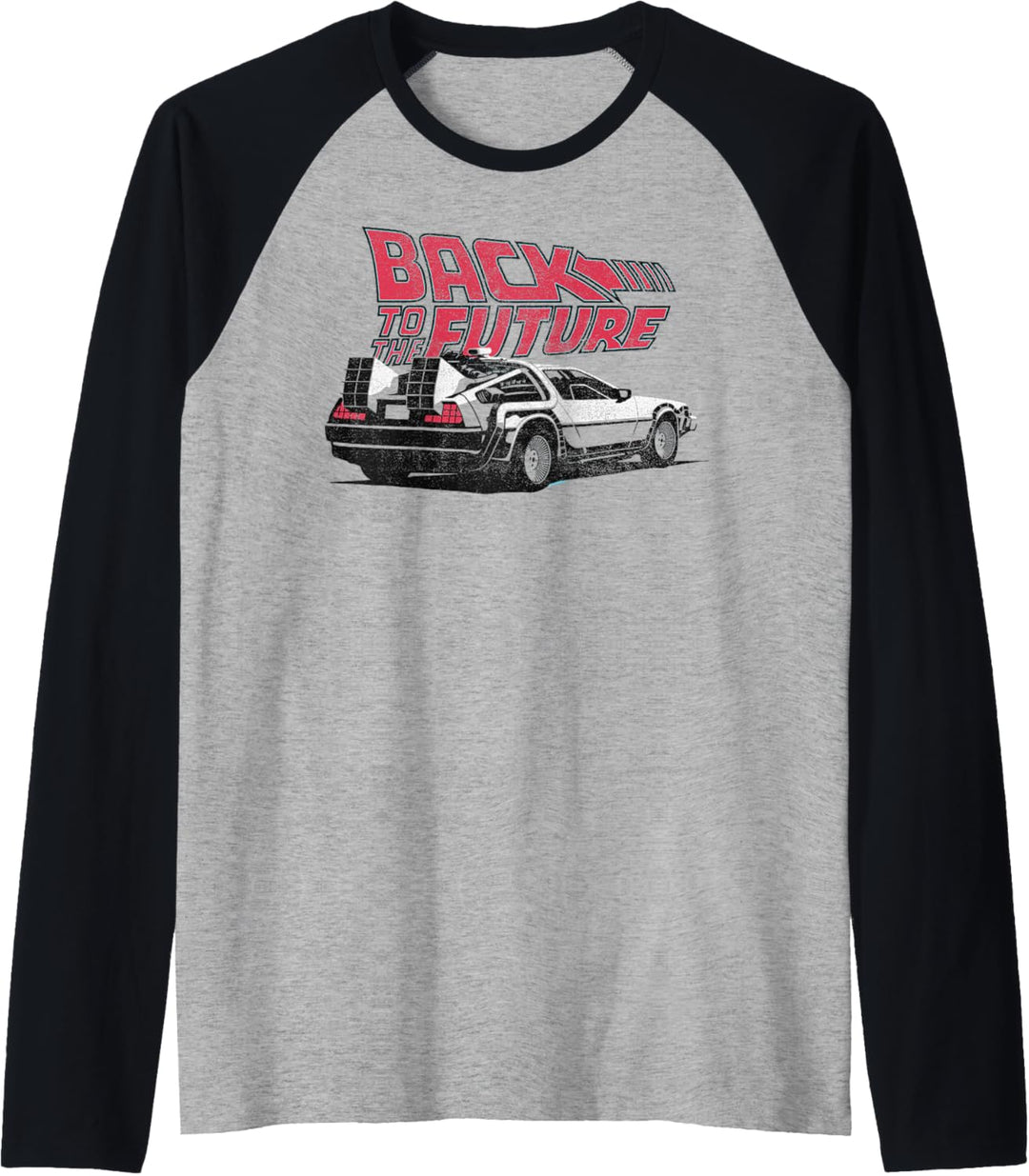 Back To the Future DeLorean Graphic Raglan