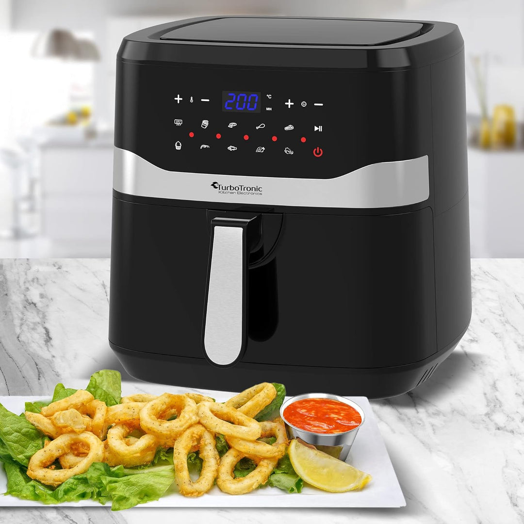 TurboTronic/digitale Heissluftfritteuse XXL / 7,5L / schwarz / 1800W, 12 Programme, digitale Heisslu