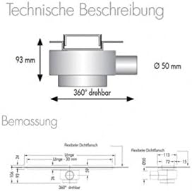 ESS Duschrinne Basic Drain 800mm 80cm Komplett Set mit Fliesenmulde