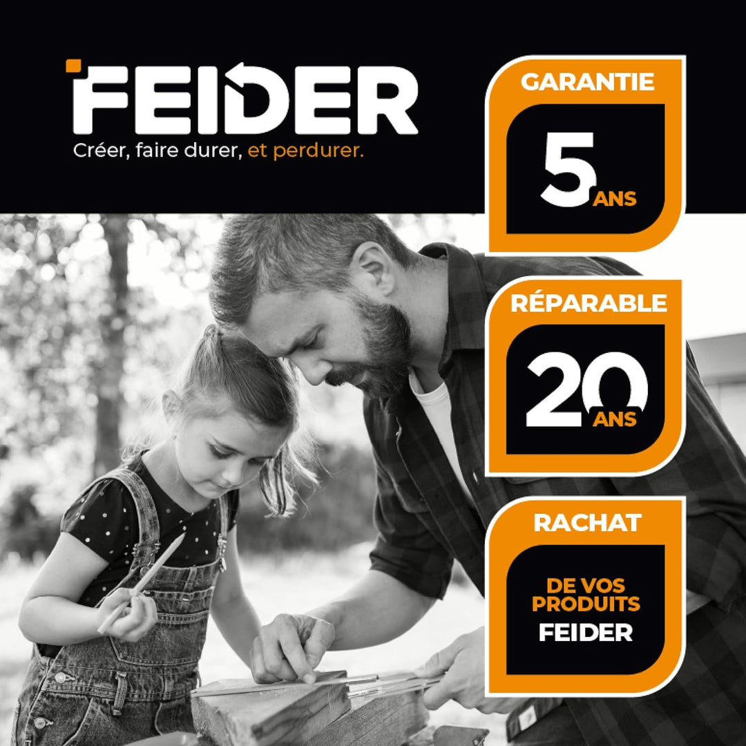 FEIDER FHNVT1300 Dampfreiniger 1300W mit Accessoires - Bodenbürste, Mikrofasertuch, Rundbürste, Verl