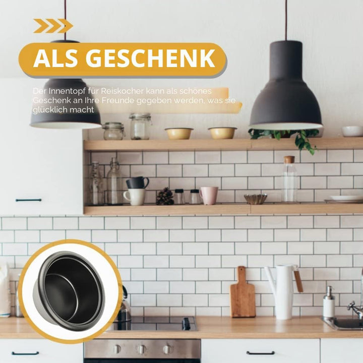 UPKOCH Antihaft Reiskocher Topf Reiskocher-Innentopf 1. 5L Elektro-Reiskocher-Einlage Antihaft-Reisk