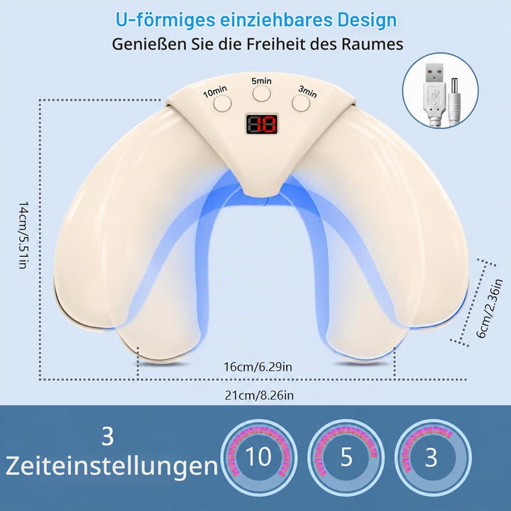 Nagelpilz Laser Gerät, Berrlly Nagelpilz Laser Device Verwendung für Mehrere Fingernägel und Zehennä