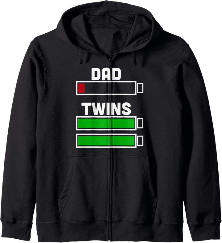 Dad OF Twins Lustiger Vatertag Kapuzenjacke