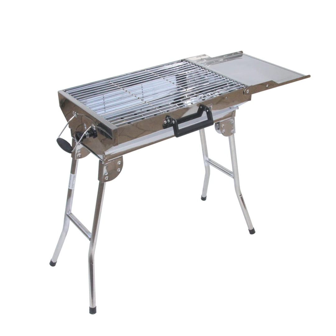 Edelstahl Koffergrill Aladdin Portabler Mangal BBQ Grill mit Transport-Tasche
