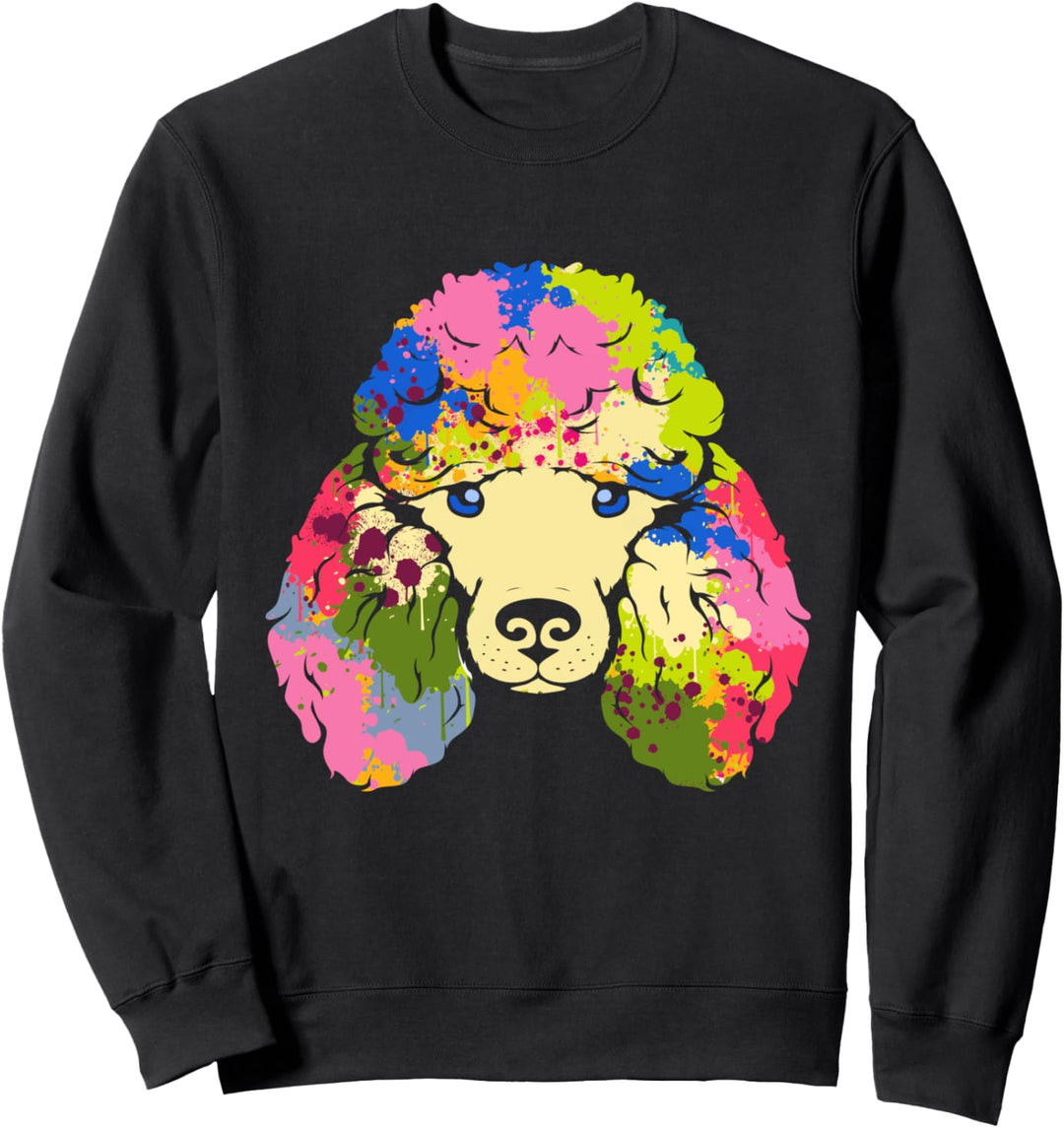 Bunte Pudel – Pudel Hundebesitzer Sweatshirt