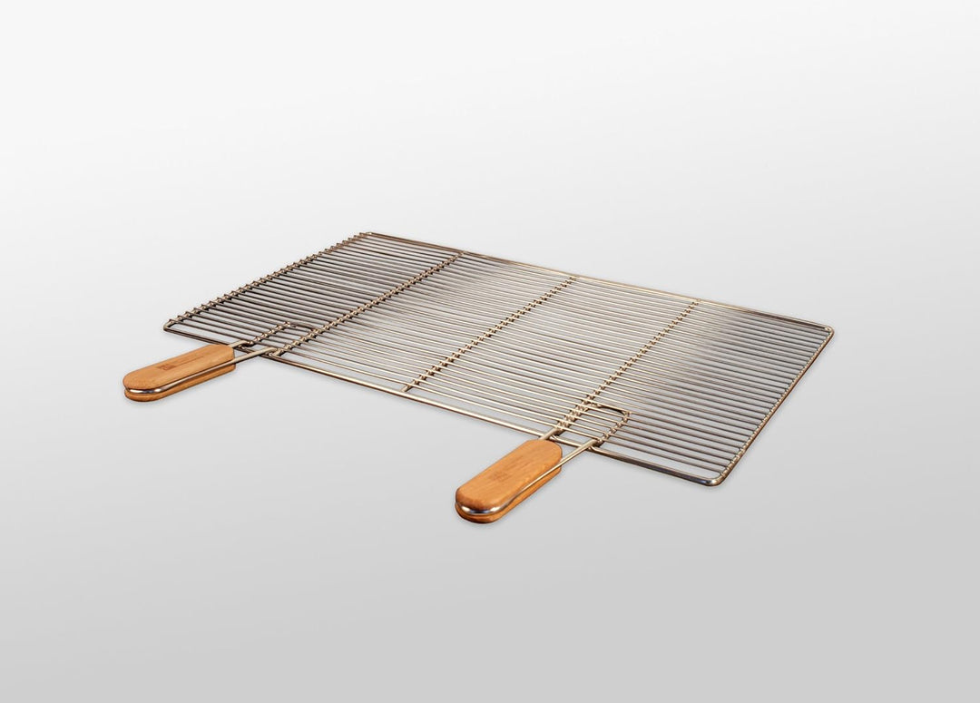 Grillrostprofi Edelstahl-Grillrost mit abnehmbaren Handgriffen 58 x 30 cm