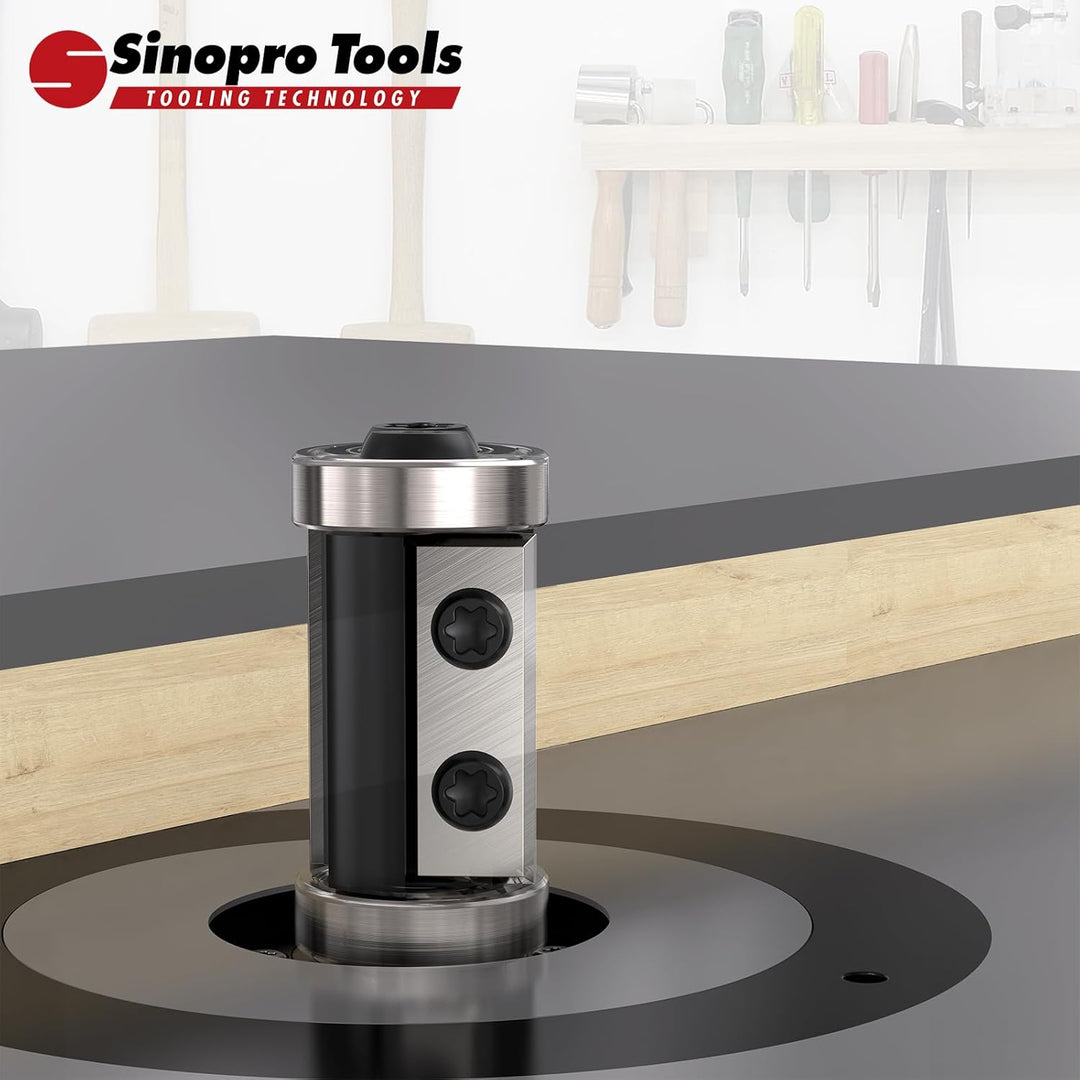 Sinoprotools Wendeplatten Bündigfräser HW – 8 mm Schaft, 16 mm Schneidendurchmesser, 30 mm Schneiden