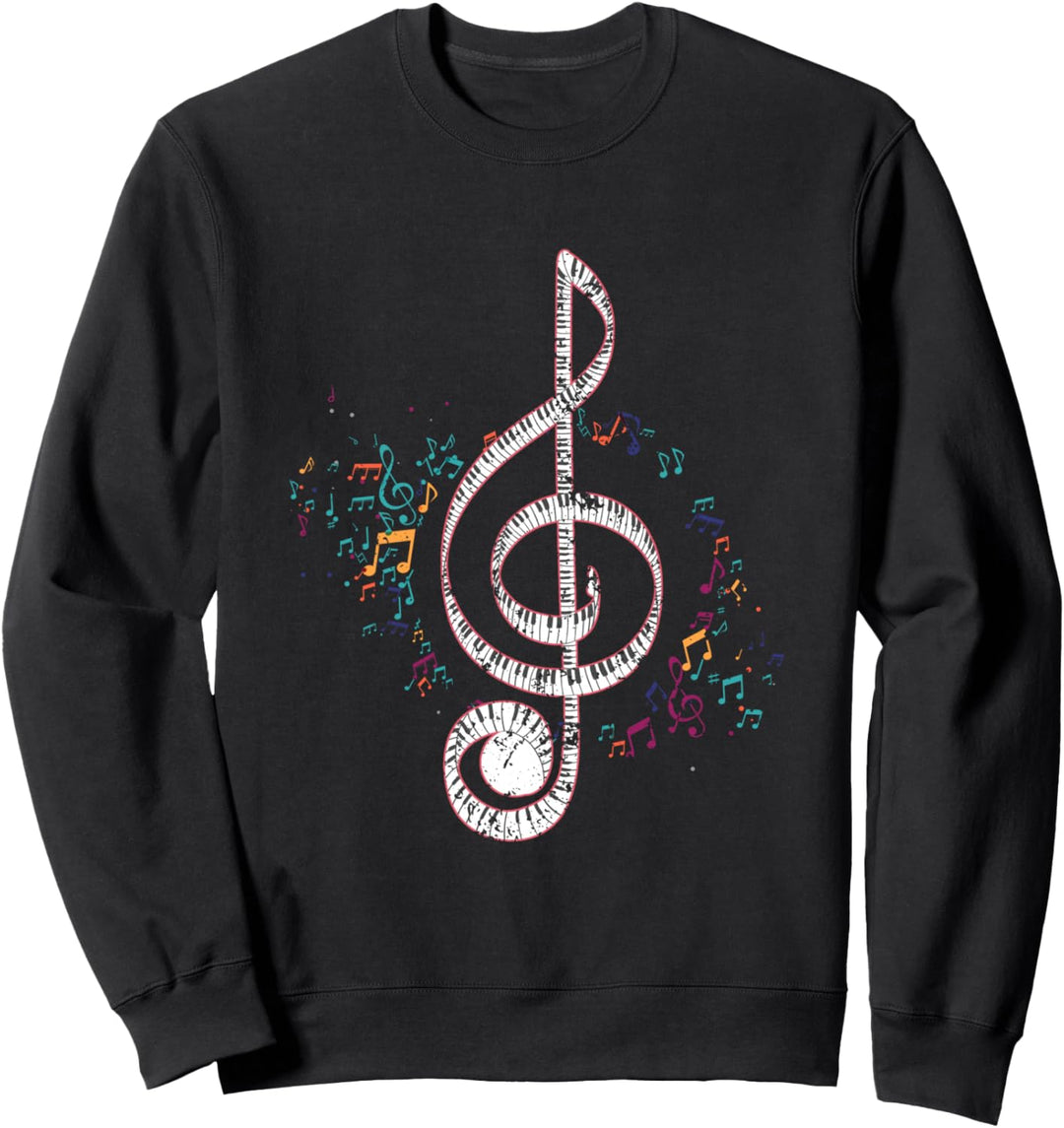 Noten Klavier Sweatshirt