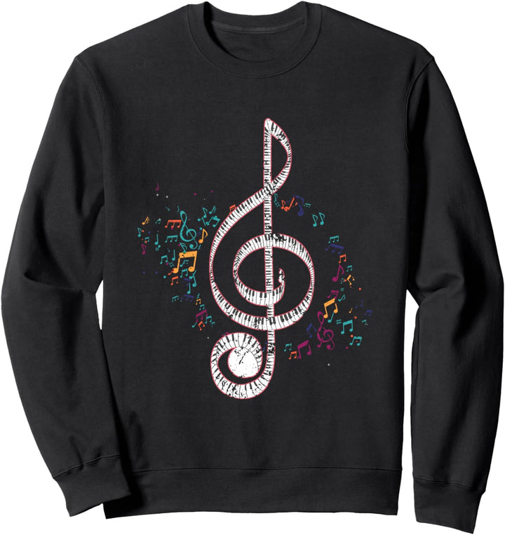 Noten Klavier Sweatshirt