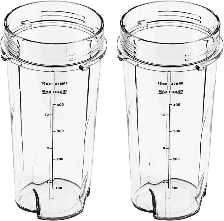 470ml Cup Becher Ersatzteile für Ninja 700W Slim Mixer Smoothie Maker QB3001UKS/ QB3001EUS/ QB3000/