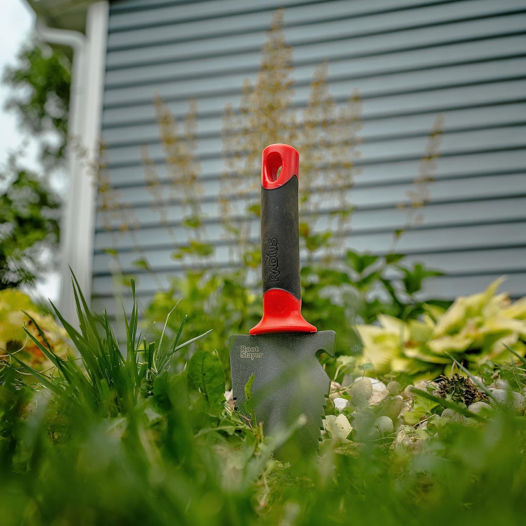 Radius Garden 17011 Root Slayer Carbon Stahl Hand Schaufel und Halfter rot Trowel/Holster, Trowel/Ho