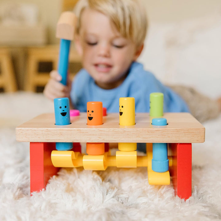 Melissa & Doug Klopf- und Hammerbank | Luxusausführung | entwicklungsförderndes Spielzeug | motorisc