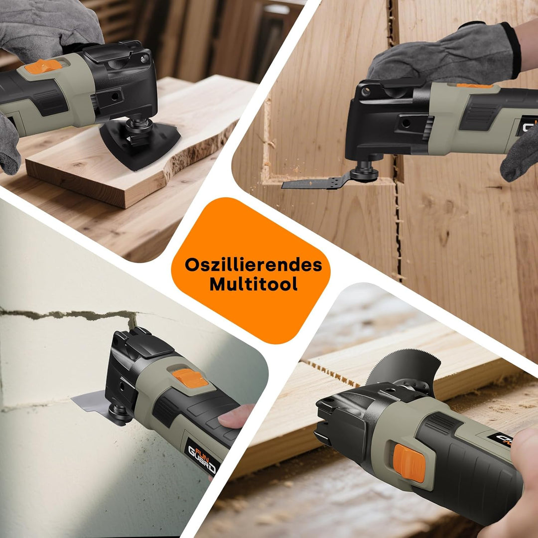 Oszillationswerkzeug 300W Multifunktionswerkzeug mit 30 Zubehör, 6 Variable Geschwindigkeit 15000-22