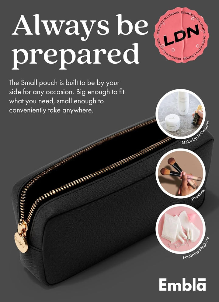 Embla Make-up-Tasche, Koffer Mini Schwarz, Mini Schwarz