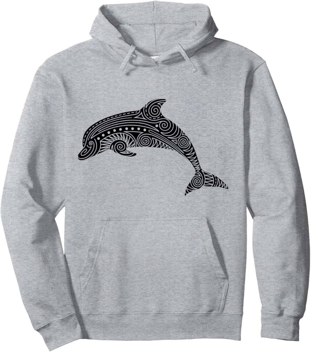Tribal Delfin Summer Strand Polynesisches Maori Delphin Pullover Hoodie