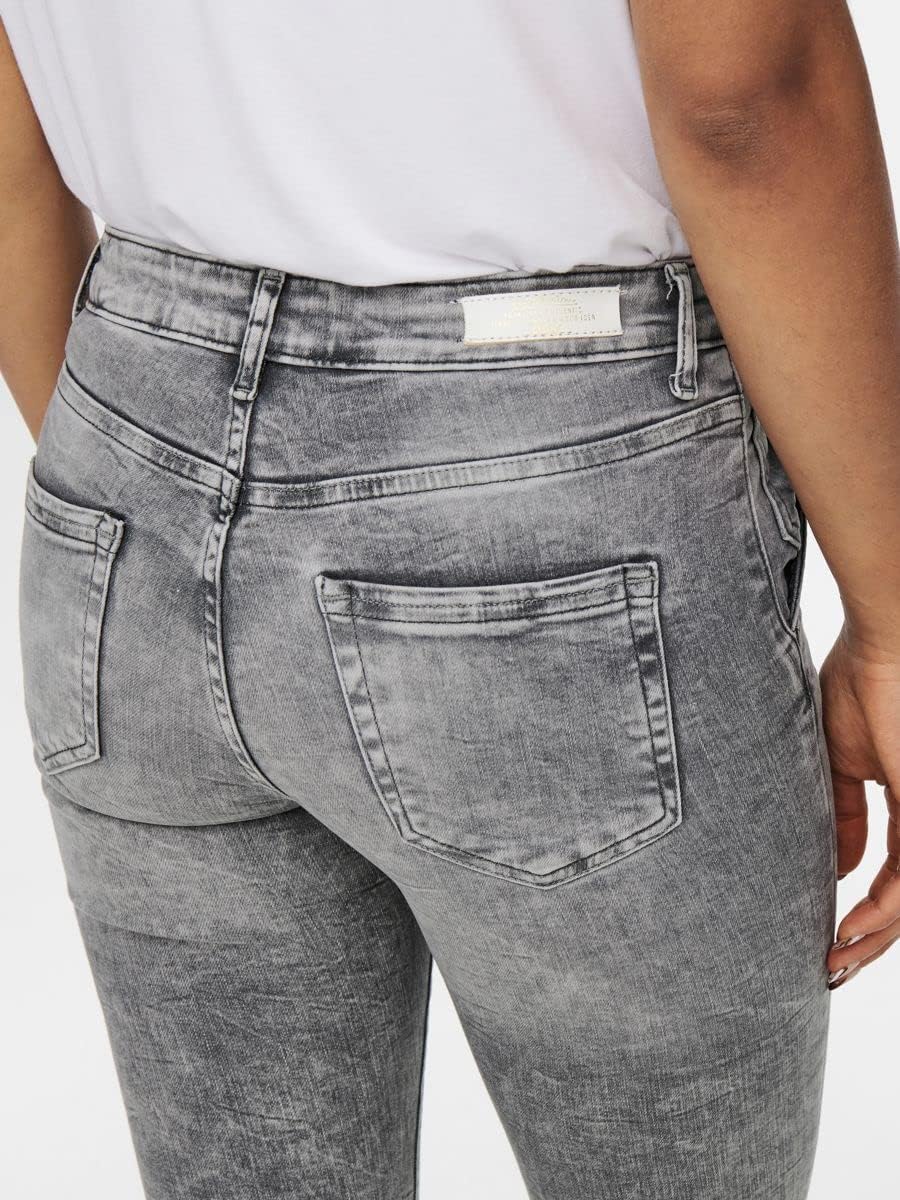 ONLY Damen Jeans XS / 32L Grey Denim, XS / 32L Grey Denim