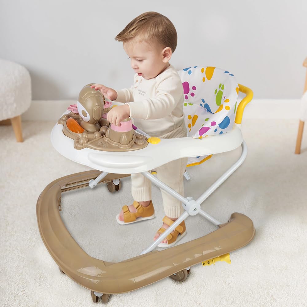 Lauflernhilfe für Babys, Jungen, Mädchen, mitwachsend, 3-in-1, faltbar, mit 3 höhenverstellbaren Höh