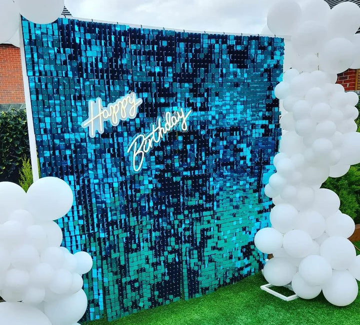 Kate Shimmer Wall Panels Pailletten Blauer See Wand Pailletten Hintergrund Party Panels für Party De