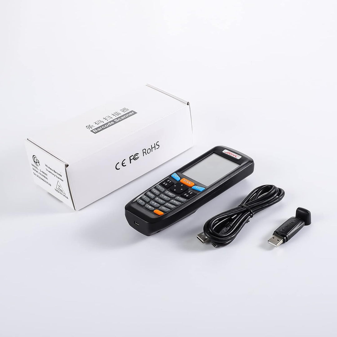 JRHC 2D Inventar Barcode-Scanner und Sammler mit 2.4GHz Wireless USB Empfänger Multifunktionaler 2.8