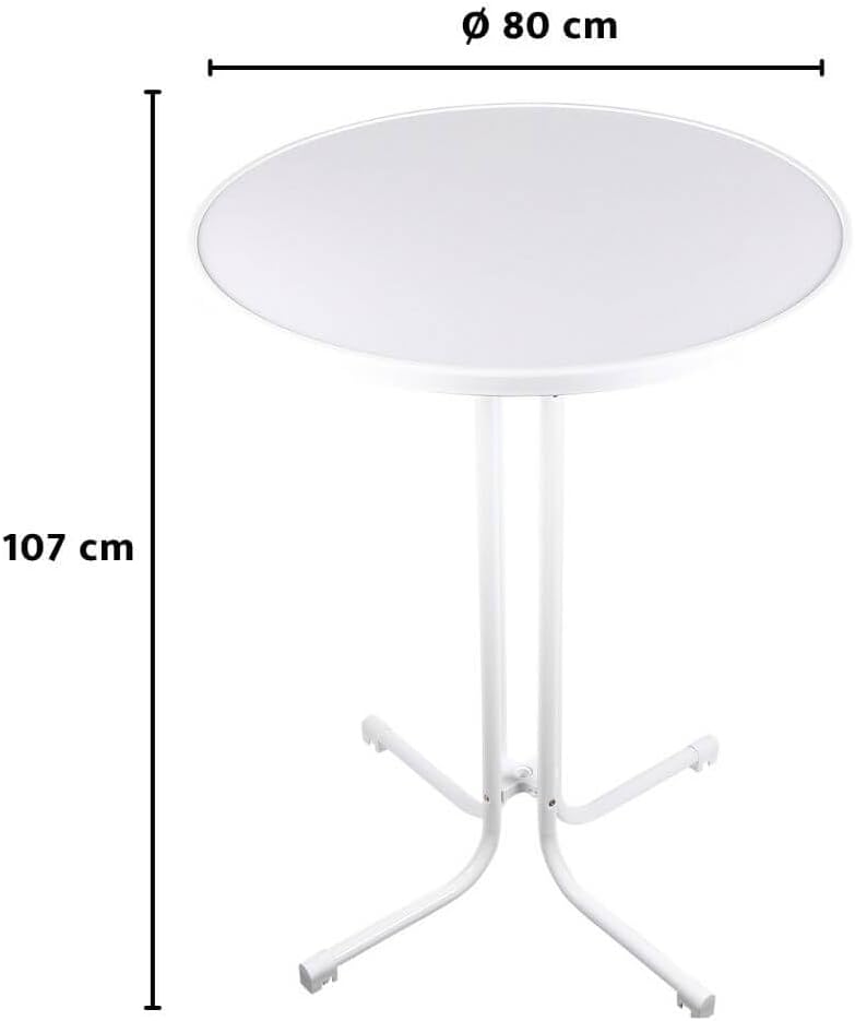 Eigentlich Stehtisch klappbar, Eventtisch Durchmesser 60/80 cm, optionale Husse, Partytisch Höhe 107