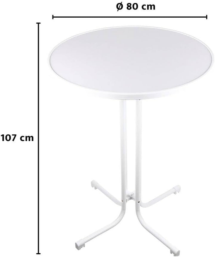 Eigentlich Stehtisch klappbar, Eventtisch Durchmesser 60/80 cm, optionale Husse, Partytisch Höhe 107