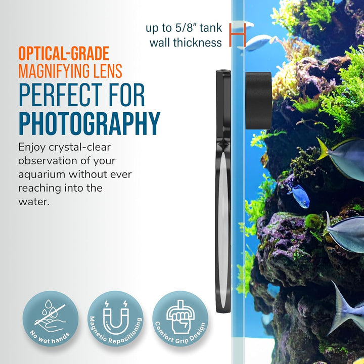 Flipper DeepSee Magnetischer Betrachter für Aquarien, 12,7 cm MAX 5", MAX 5"