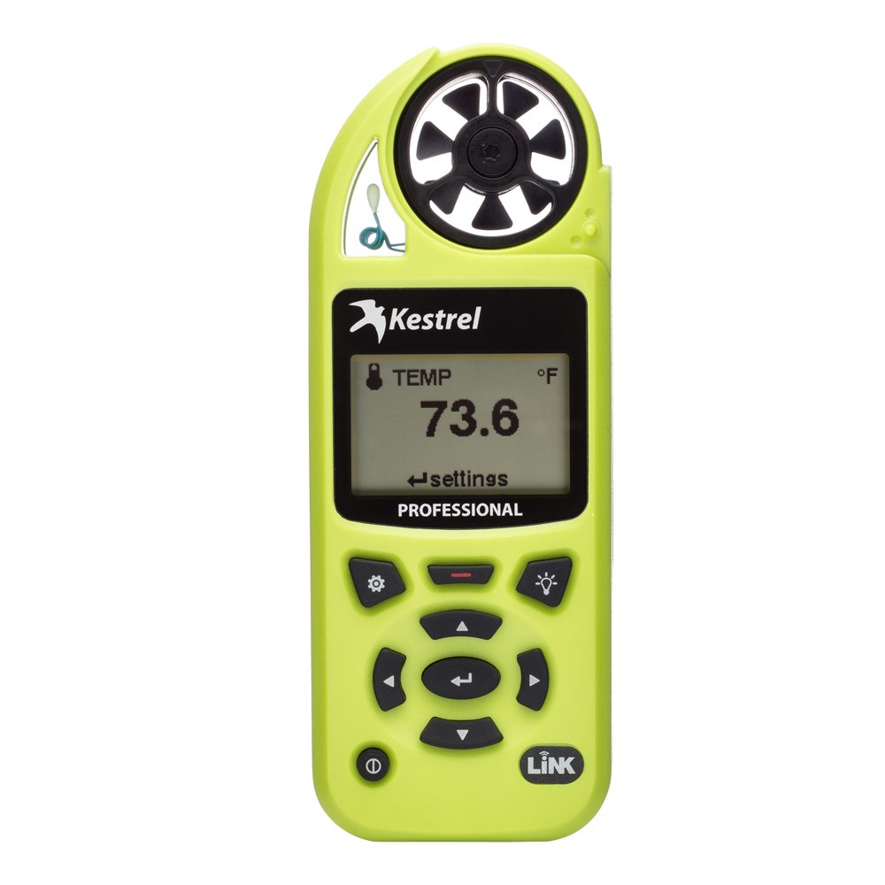 Kestrel 5200 Professionelles Umweltmessgerät LiNK Enabled HiViz Grün, LiNK Enabled HiViz Grün