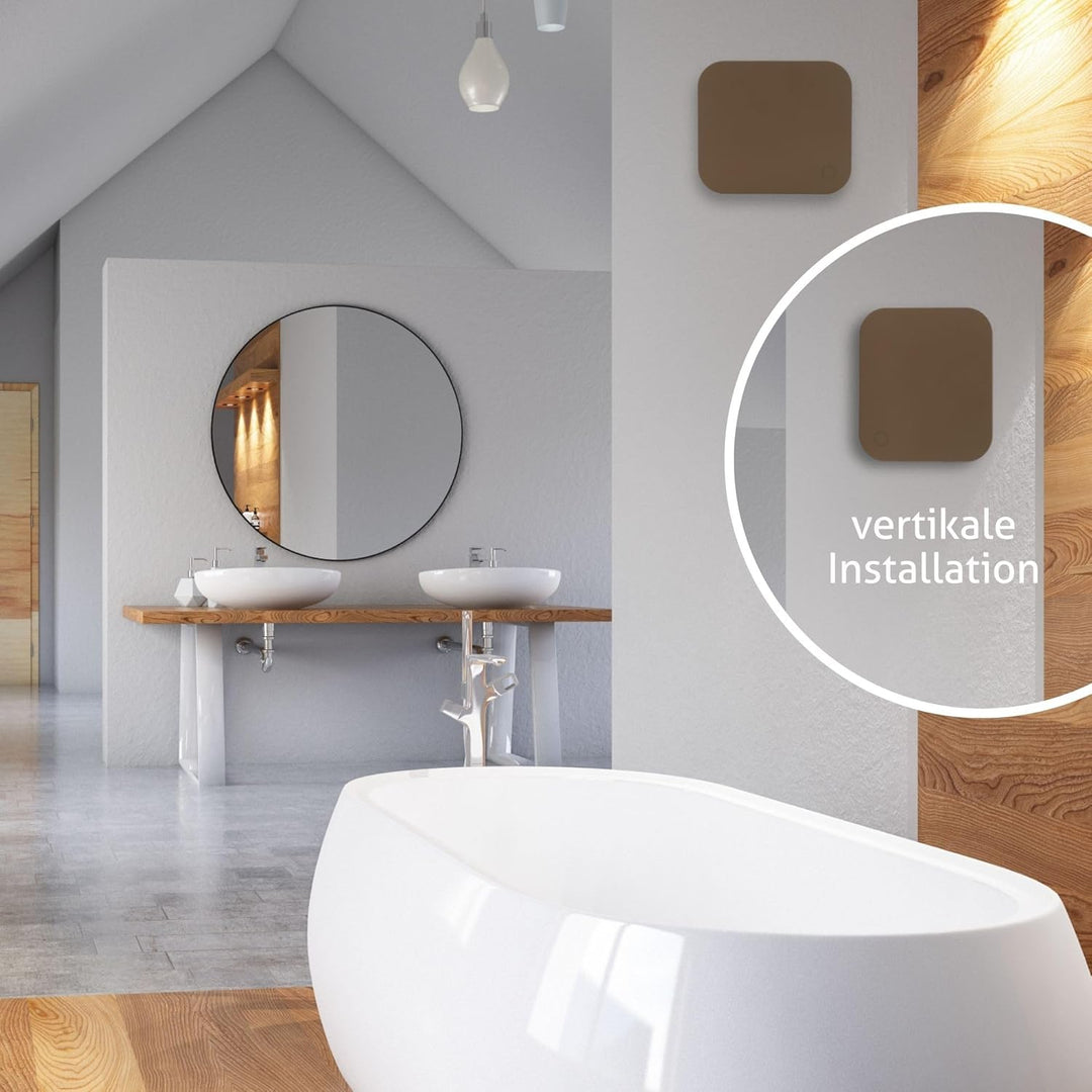 Turbionaire Trend 100 SDCC Abluftventilator, für Badezimmer, Küche, Wand/Decke, Frontplatte dunkles