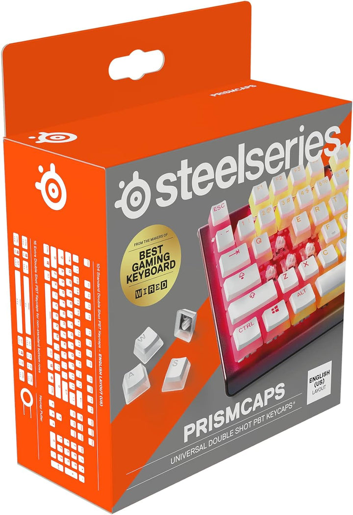 SteelSeries PrismCaps – Double-Shot-Tastenset mit „Pudding“-Optik – Kompatibilität mit allen gängige