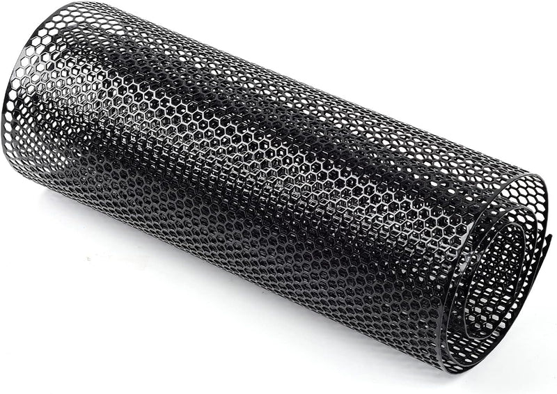 AggAuto 120×40cm Schwarz Renngitter, 6×1mm Wabe Lochgrösse Wabengitter, Aluminiumlegierung Streckgit