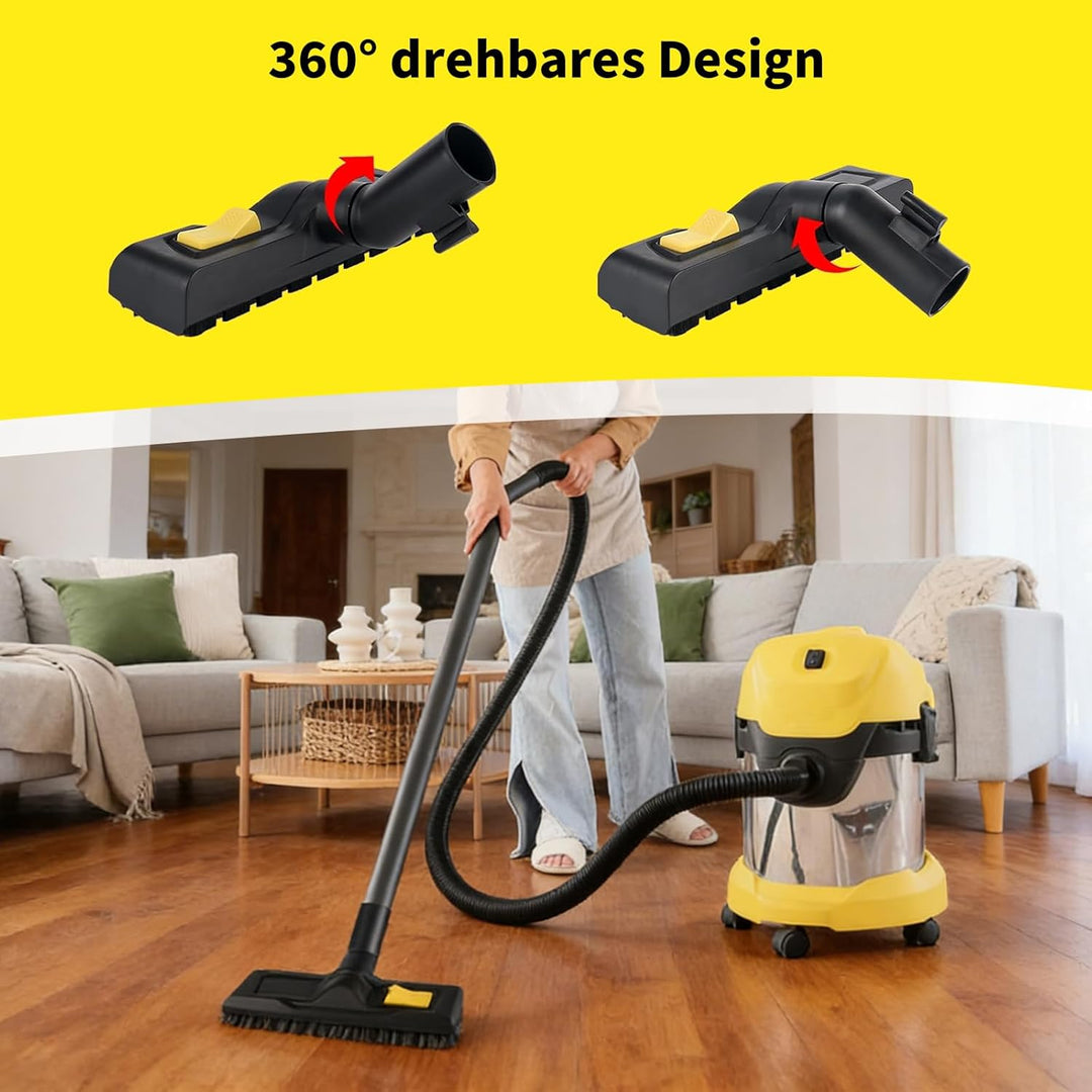 Bodendüse für Kärcher WD3, WD4, WD5, WD6, 35mm Trockensaugdüse Ersatz für Kärcher, Staubsauger Boden