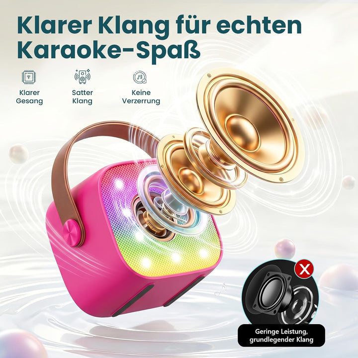 Mädchen Geschenk Kinder Karaoke Maschine: Karaoke Mikrofon Kinder- Spielzeug ab 3-11 Jahre Mädchen J