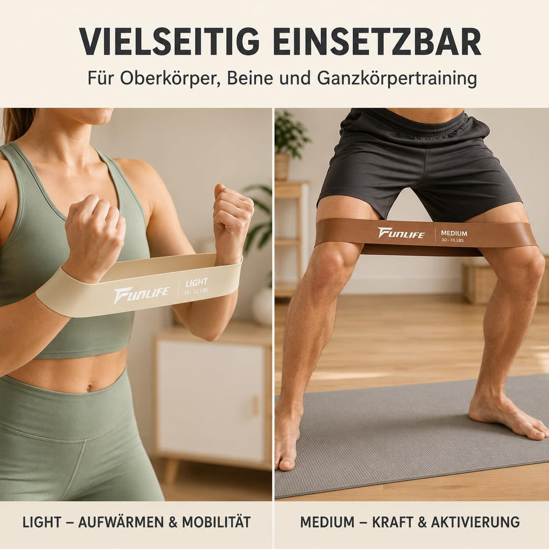 FunLife XXL Yogamatte 190 × 66 cm – 10 mm faltbare Fitnessmatte | Extra dick und rutschfest. Ideal f