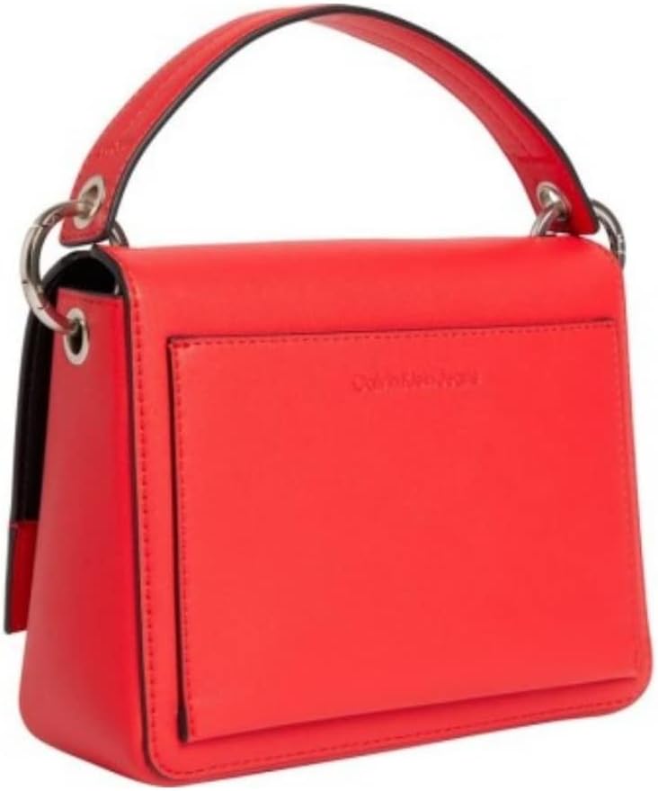 Calvin Klein Damen Sculpted Boxy Top Handle 20 Mono Crossovers, Candy Apple, One Size