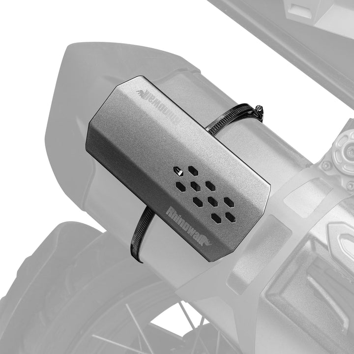 Motorrad Auspuff Hitzeschild,Aluminium Hitzeschutz für Schalldämpfer | Schutzblech für Satteltaschen